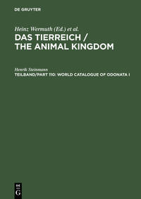 World Catalogue of Odonata I