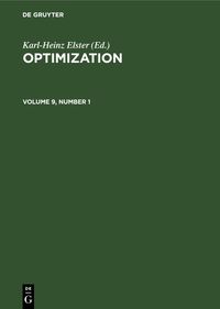 Optimization. Volume 9, Number 1