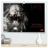 S.O.D. - Skulls Of Death Vol. II - Totenkopf Artworks (hochwertiger Premium Wandkalender 2026 DIN A2 quer), Kunstdruck in Hochglanz