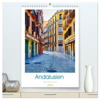 Andalusien - Malerische Gassen (hochwertiger Premium Wandkalender 2026 DIN A2 hoch), Kunstdruck in Hochglanz