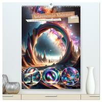 Astronomie Visionen - Ein von KI erschaffenes Panorama des Kosmos (hochwertiger Premium Wandkalender 2026 DIN A2 hoch), Kunstdruck in Hochglanz