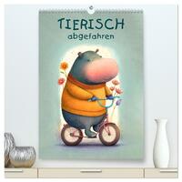 Tierisch abgefahren (hochwertiger Premium Wandkalender 2026 DIN A2 hoch), Kunstdruck in Hochglanz