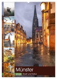 Münster - Stadt und Natur (Wandkalender 2026 DIN A2 hoch), CALVENDO Monatskalender