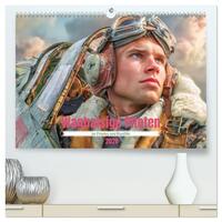 Waghalsige Piloten - im Frieden und Konflikt (hochwertiger Premium Wandkalender 2026 DIN A2 quer), Kunstdruck in Hochglanz