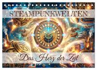 Steampunkwelten - Das Herz der Zeit (Tischkalender 2027 DIN A5 quer), CALVENDO Monatskalender