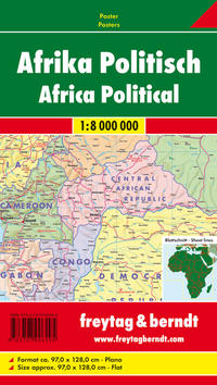 freytag & berndt Poster Afrika physisch-politisch 1:8 Mio.