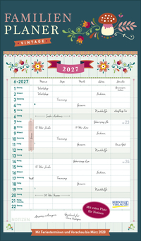 Familienplaner Vintage 2027