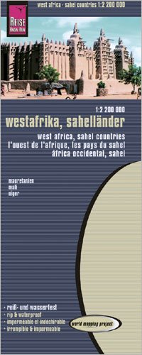 Reise Know-How Landkarte Westafrika, Sahelländer (1:2.200.000) : Mauretanien, Mali, Niger