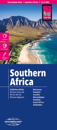 Reise Know-How Landkarte Südliches Afrika (1:2.500.000)